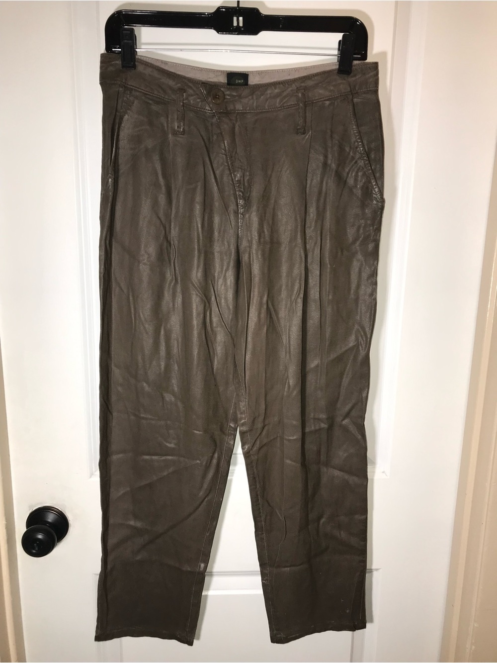 Vintage DWP women waxed trousers made in USA